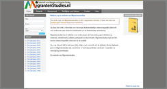 Desktop Screenshot of migrantenstudies.nl